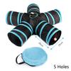 2-5-way Collapsible Cat Tunnel Tube Indoor Kitten Tunnel Toy Pet Self-entertainment Toy Puppy Peek Hole Rabbit Hamster Toys