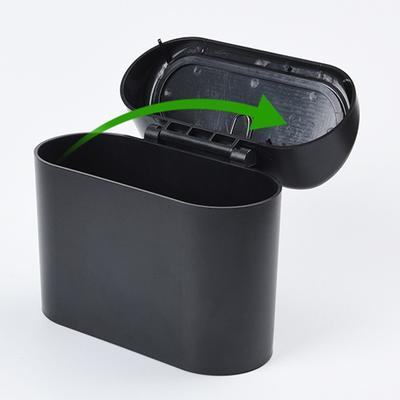 Car Trash Bin Hanging Vehicle Garbage Dust Case Storage Box Square Pressing Type Trash Can Universal Auto Interior