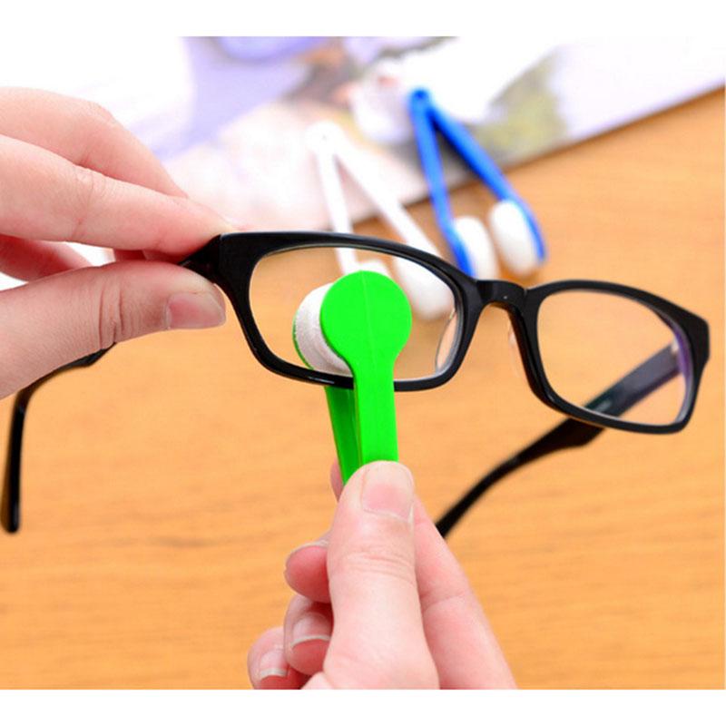 Limpiador de gafas multifuncional portátil, frotador para gafas, gafas de sol, cepillos limpiadores de microfibra, herramientas de limpieza Mini 1 Uds