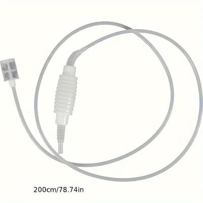 200CM Semi-automatic Home Brew Syphon Pack For Wine Making Hand Knead Siphon Filter Food Grade Tube Transparent