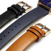 [Salvatore Marra] Watch Moon Phase Square Multi-Calendar Waterproof Business Formal Men's Leather Strap Limited Edition Pink Gold White