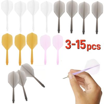 3-15Pcs Integrated Dart Flights and Shafts Anti-fall Professional Darts Plastic Integrated Dart Shaft and Flights Dart Accessory