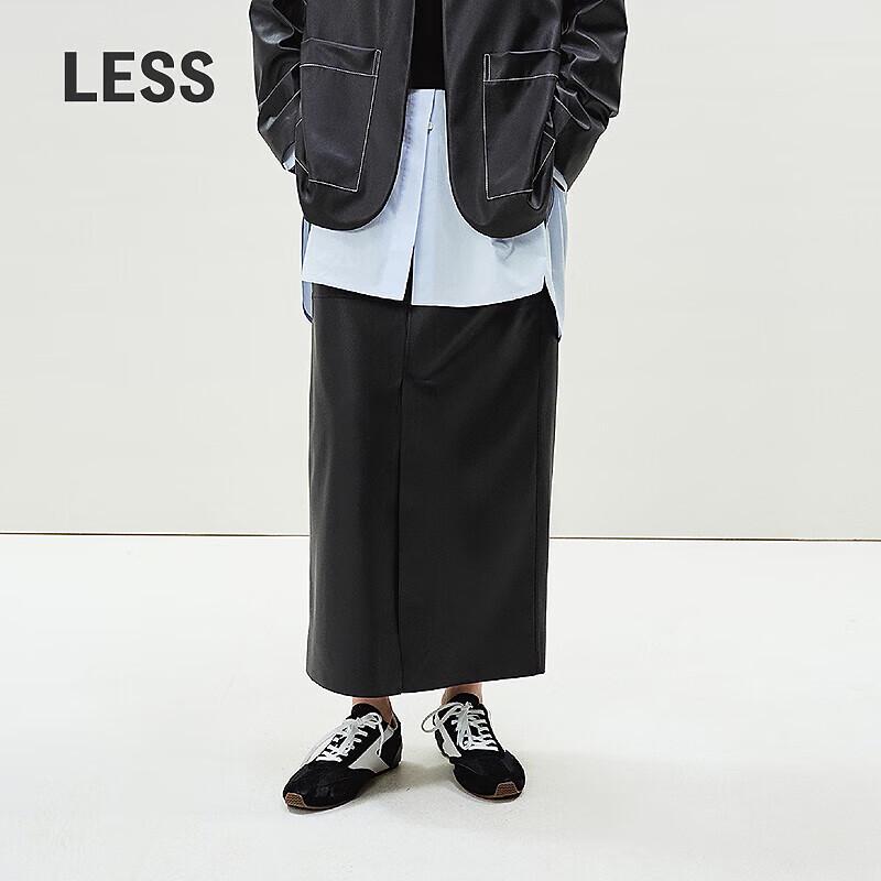 Less 2025 Spring Straight Casual Long Skirt