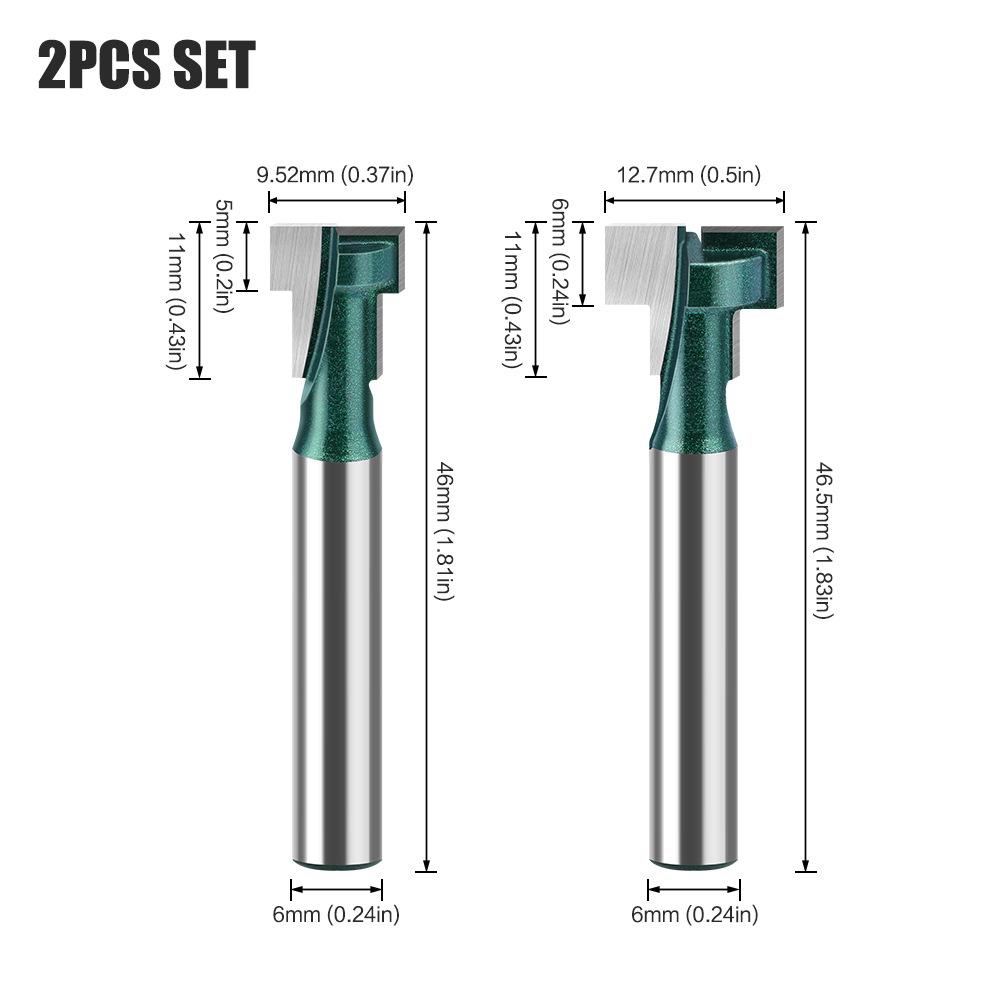 Keyhole Knife, Keyhole Knife, Photo Frame Hanging Hole Gong Knife, Trimming Machine, Woodworking Milling Cutter 6.35 Handle 6Mm 1/4
