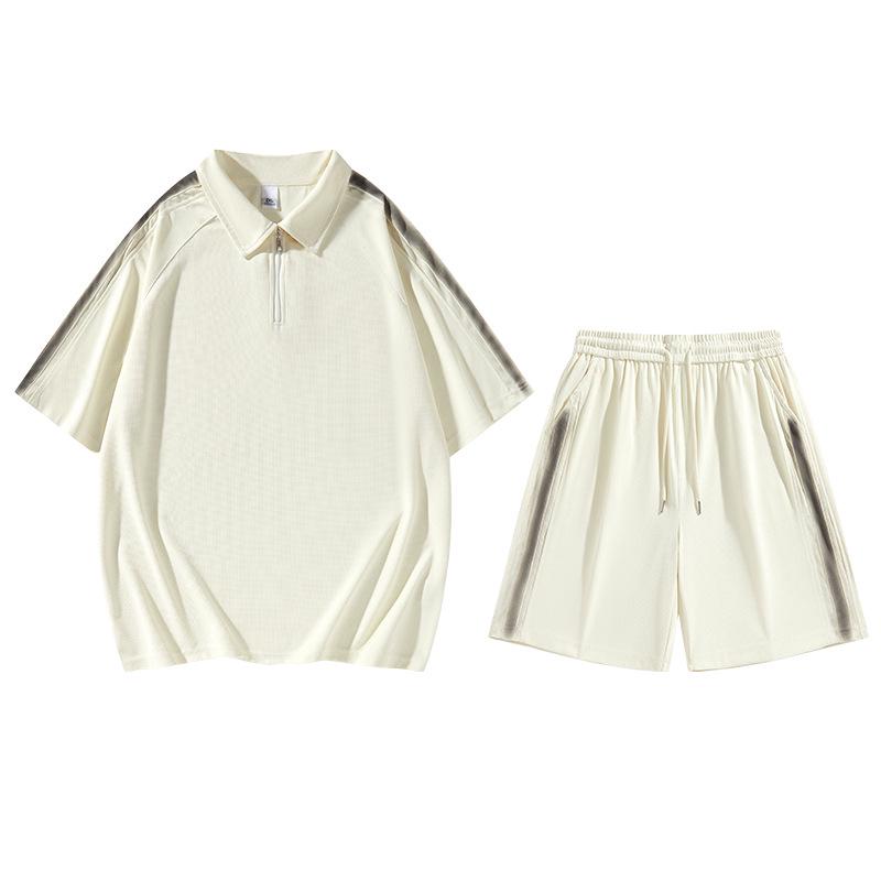 Men's Summer 2026 Cool Ice Silk Short Sleeve Running Set