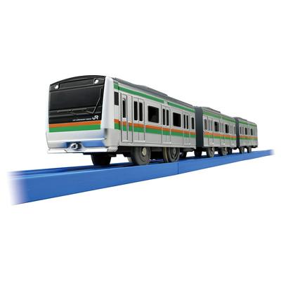 TAKARA TOMY "PLARAIL S-31 E233 Series Shonan Color (Special Connection Model)" Train Toy, Ages 3 and Up, Meets Toy Safety Standards, ST Mark Certified