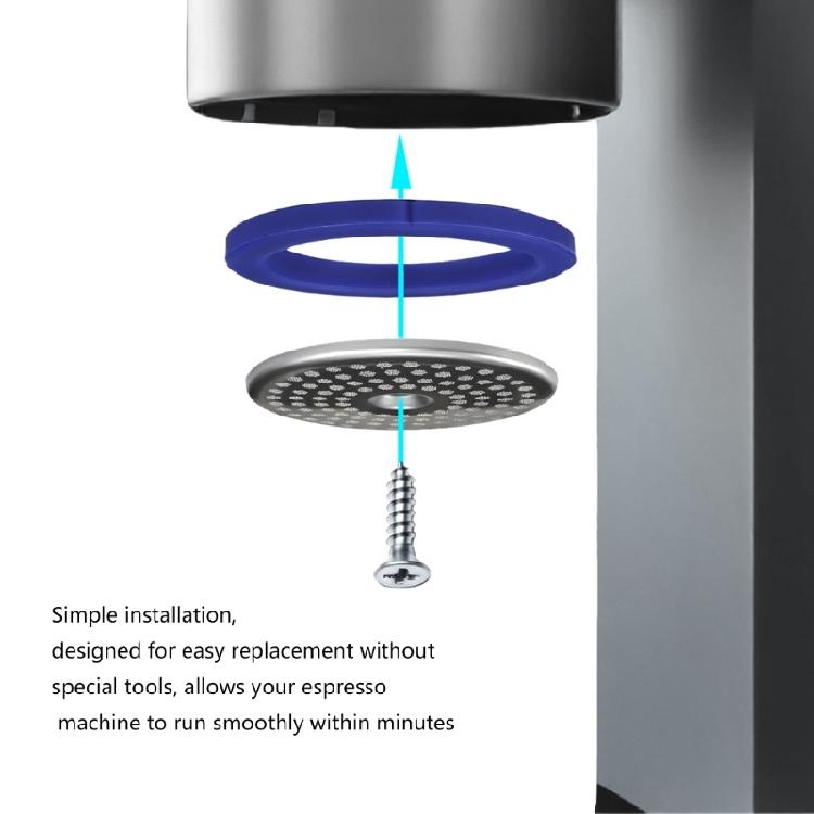 Coffee Machine Brewing Head Filter Net 57mm Water Distribution Net Shower Screen And Gasket Kitchen Appliance Accessory