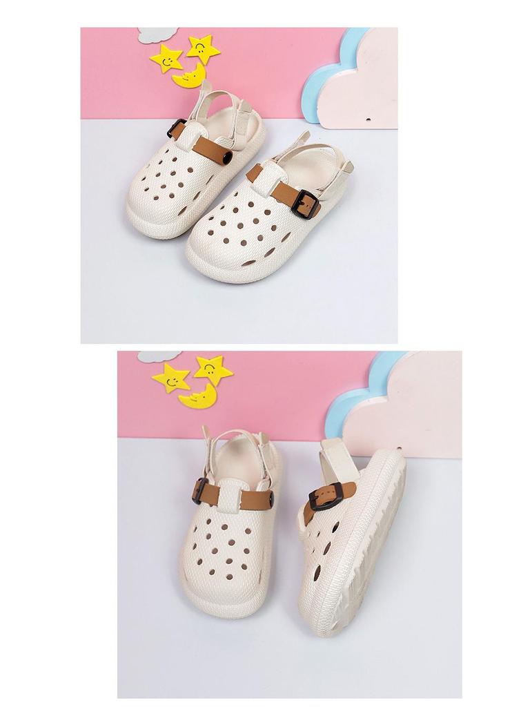 Yeni Yaz Çocuk Birkenstock Sandaletleri: Nefes Alabilir, Kaymaz, Cırt Cırtlı, Anaokulu ve Okul Kıyafetleri İçin Delikli