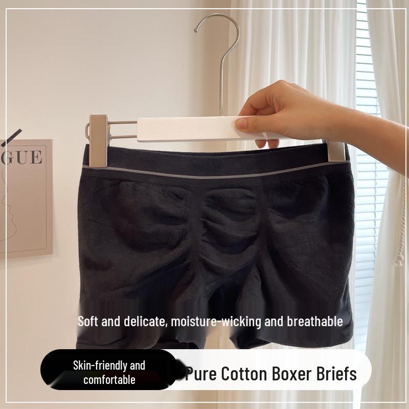 Men's Plus Size Breathable Cotton Boxers, Antibacterial Xinjiang Cotton Briefs, Flat Leg Underwear for Boys and Men.