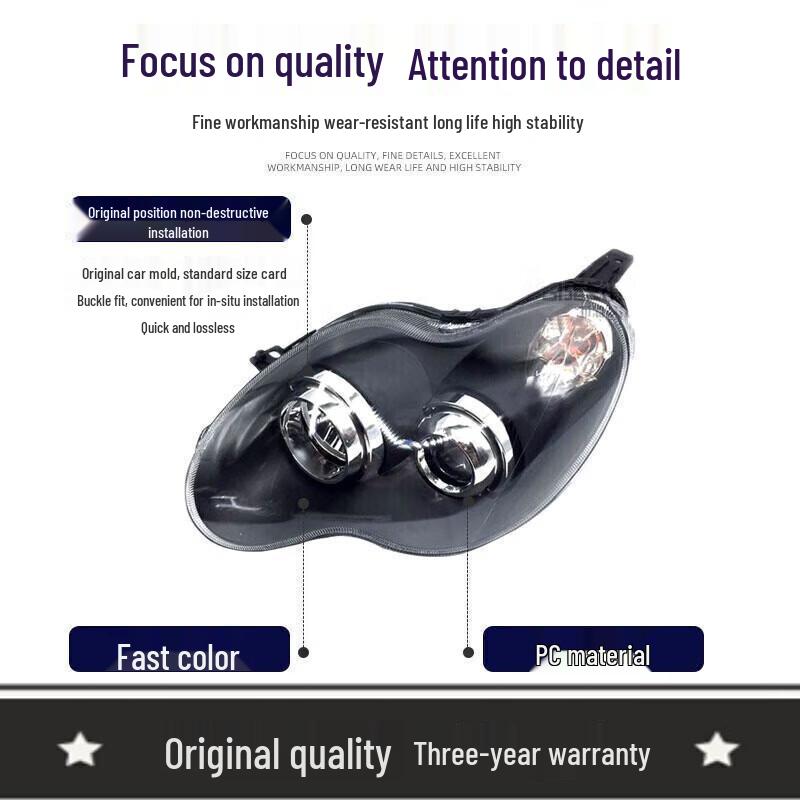 BYD F0 Front Headlight Assembly - Single Piece Packaging