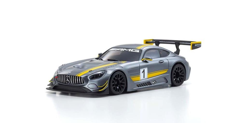 Kyosho RWD Series Readyset GT3 Electric Radio Control 32345GY Mini-Z Mercedes-AMG Gray/Yellow