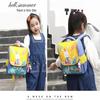 Cartoon Rabbit Kids Bag, Waterproof Yellow Backpack with Massage Straps for School and Travel, Lightweight Design