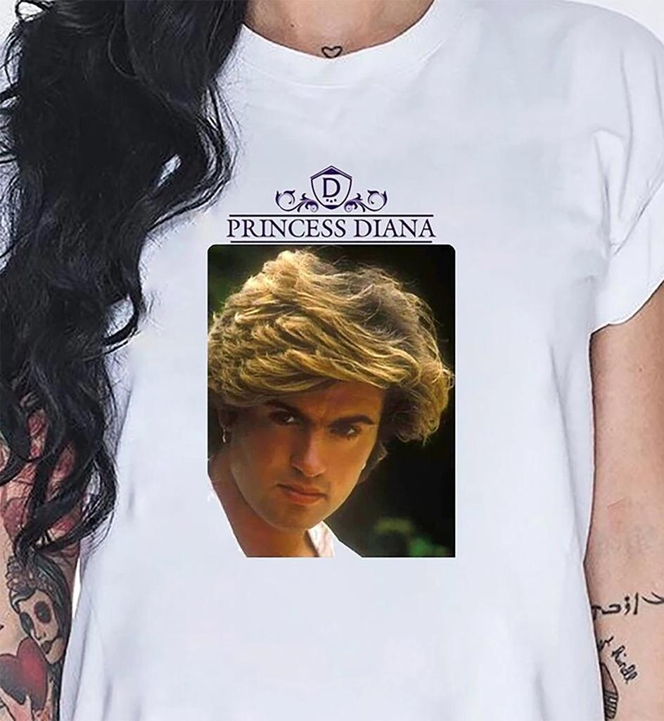 Princess Diana T-Shirt Unisex Gildan Softstyle Tshirt George Michael Fun Wham