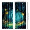 2pcs Classic Gothic Magic Forest Polyester Curtains   Fantasy Themed Decorative Drapes for Living Room and Bedroom