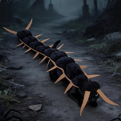 Funny 3D Centipede Pet Costume Halloween Cosplay Adjustable Dress‑up Outfit for Dog Cat Party Photo Decoration