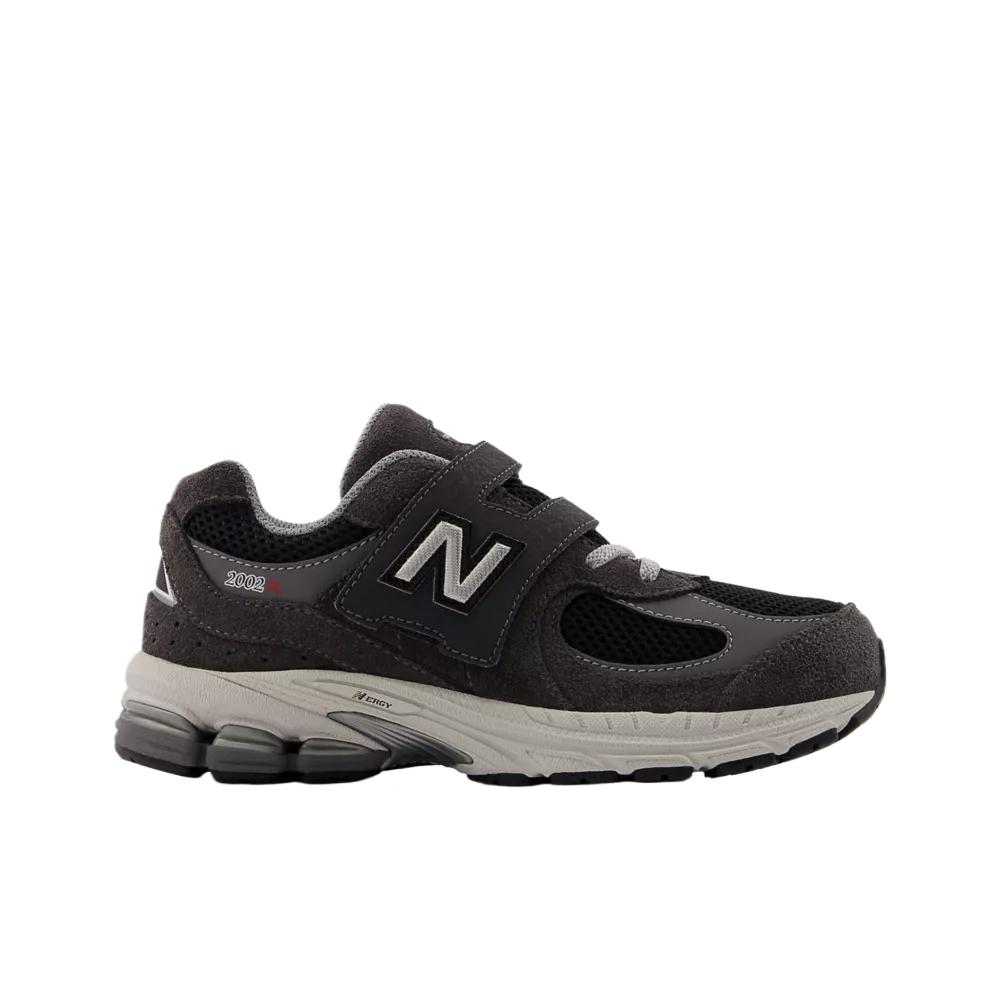 New Balance NB 2002 Mesh Suede Hook And Loop Trendy Comfortable Stylish Cool Shock Absorption Running Shoes Kids Running Shoes Black Gray PV2002RA