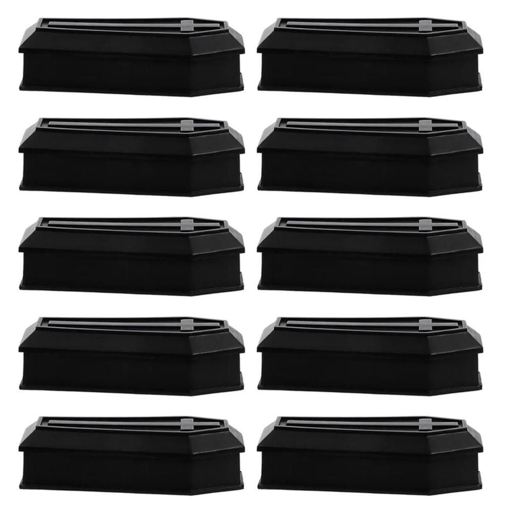 10pcs Coffin Model Prank Props Candy Box Holiday Decoration Ornaments