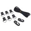 Kayak Elastic Rope Kit Professional D Type Buckles Kayak Bungee Cord Deck Rigging Kit for Kayaking Boats Canoes