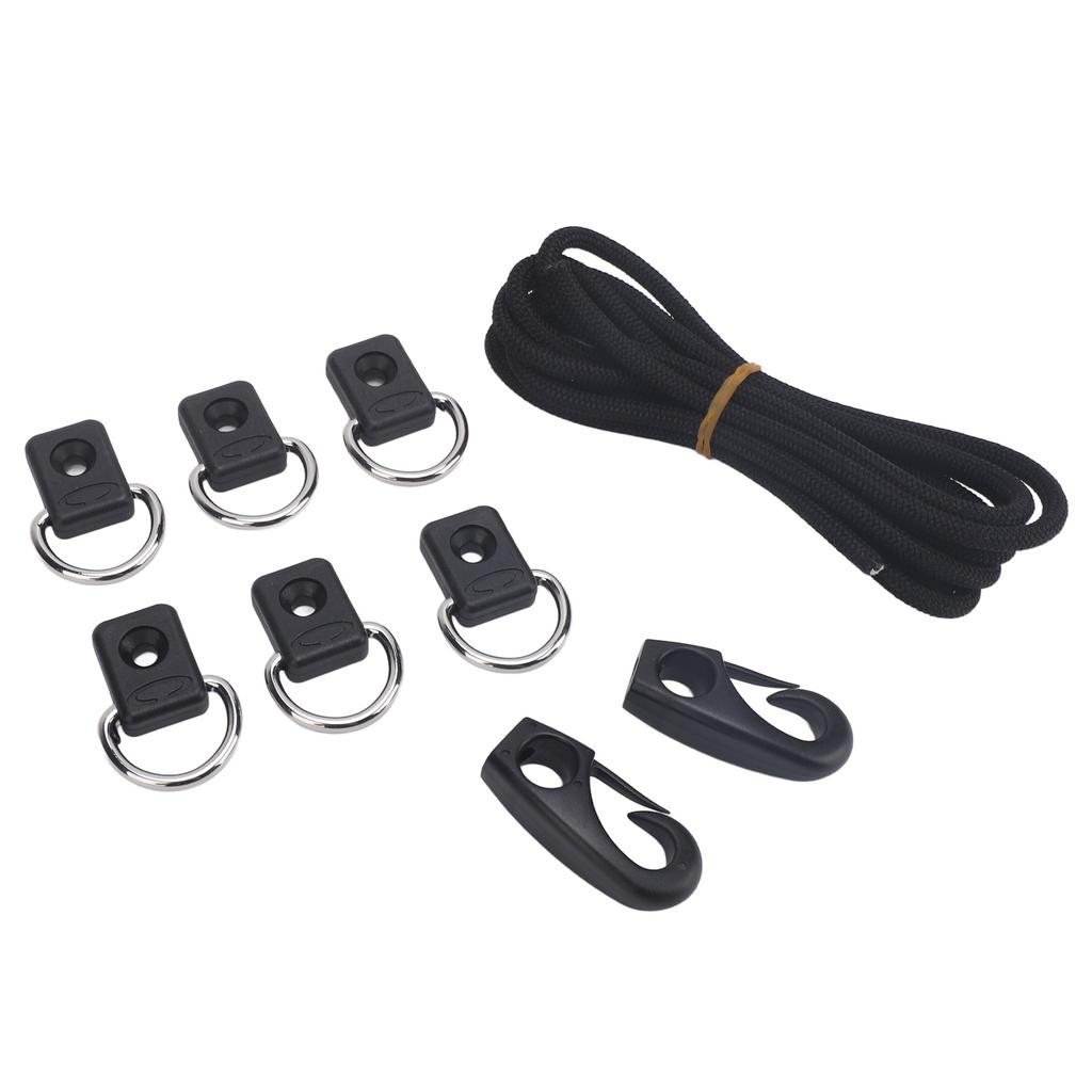 Kayak Elastic Rope Kit Professional D Type Buckles Kayak Bungee Cord Deck Rigging Kit for Kayaking Boats Canoes