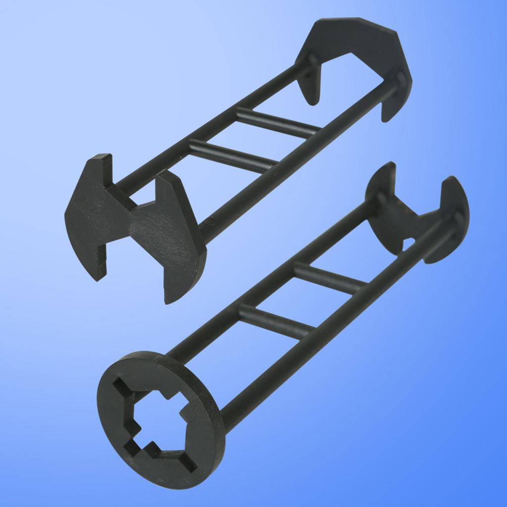 Basin Wrench Multifunctional Sink Wrench Four-jaw Hex Spanner Universal Plumbers Tool for Tight Spaces Kitchen Bathroom Home