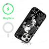 Spooky Skull Patterns Phone Case Magnetic Case For IPhone 16 14 13 12 11 15 Pro Max Plus For Magsafe Wireless Charge Cover