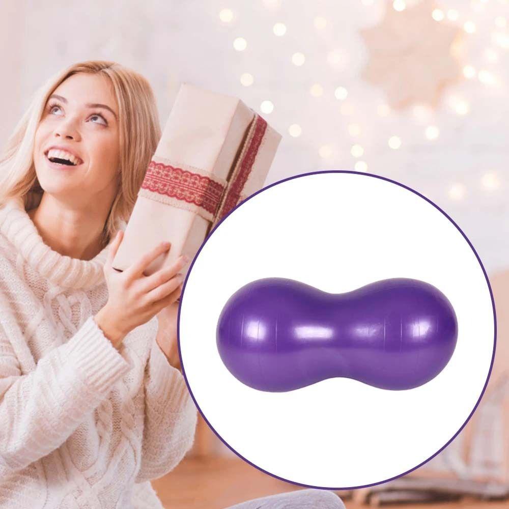 45*90CM Peanut Ball Thickened Yoga Fitness Ball Multi-Function Pilates Yoga Ball Adult Fitness