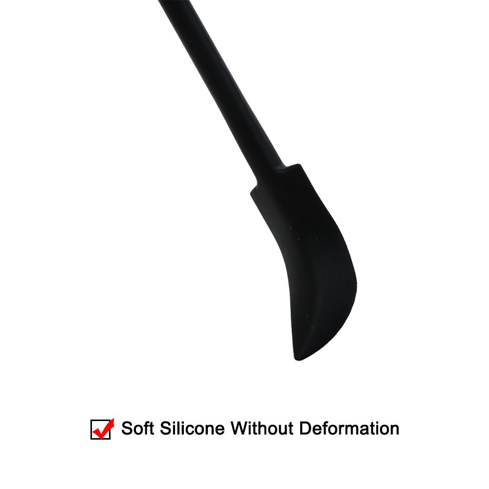 3 Pcs/Set 3 Colour 48G Silicone Anti-Stick Double Head Mini Spatula Small Tip Jam Scraper With Spoon Kitchen Baking Tool