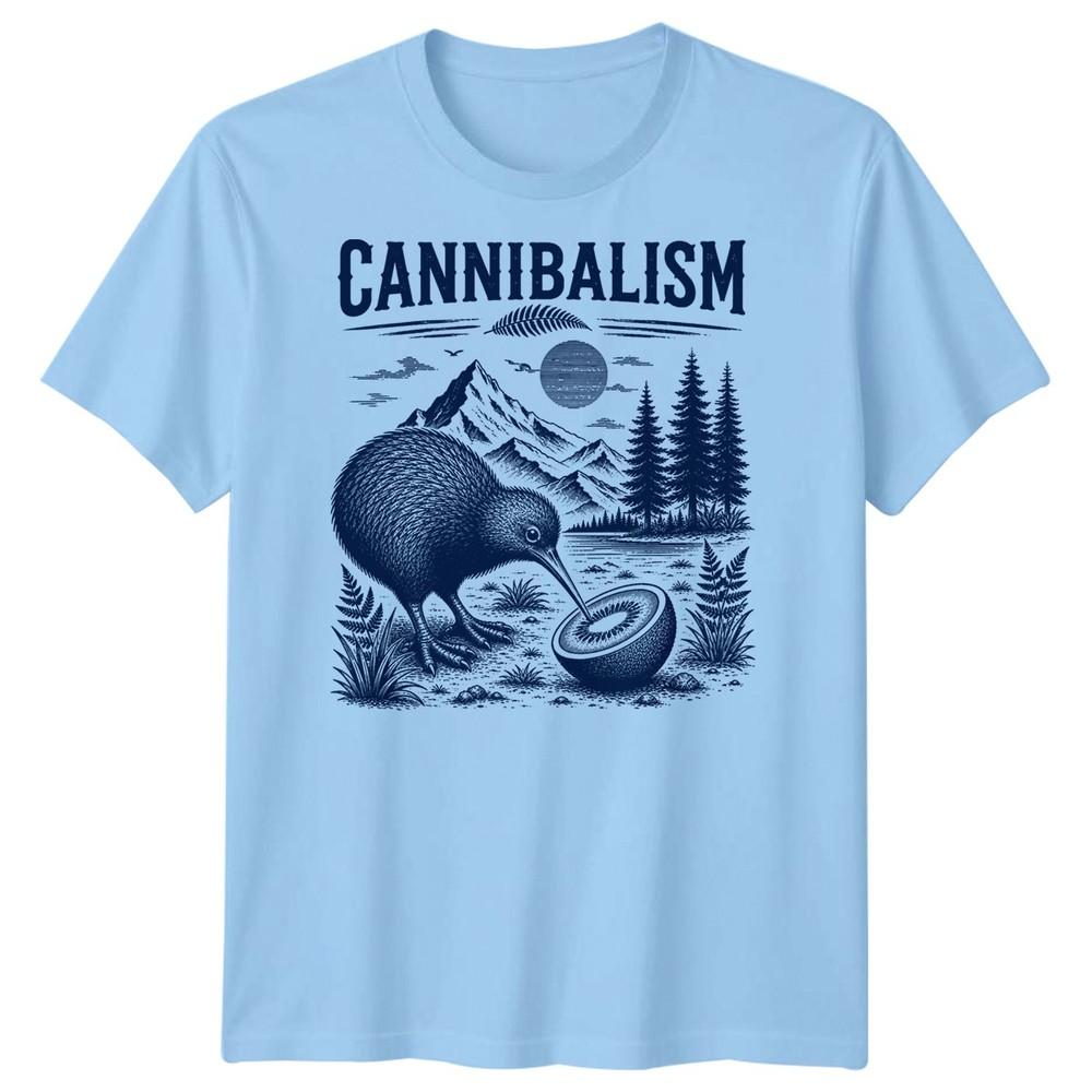 Kiwi Bird Cannibal Cannibalism Unisexs T Shirt New Zealand Fruit Farm Theme Weird S