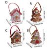 Portable Christmas Cookie Bag House Felts Craft Table Ornament Easy DIY Project For Family