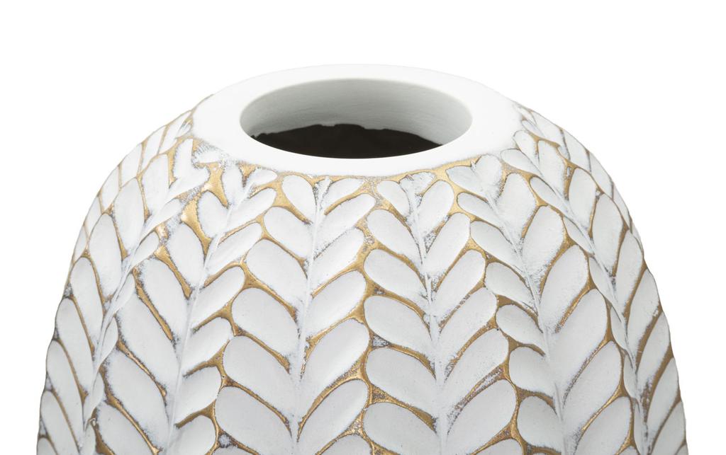 Vase Resin Blatt cm Ø 18,5X46