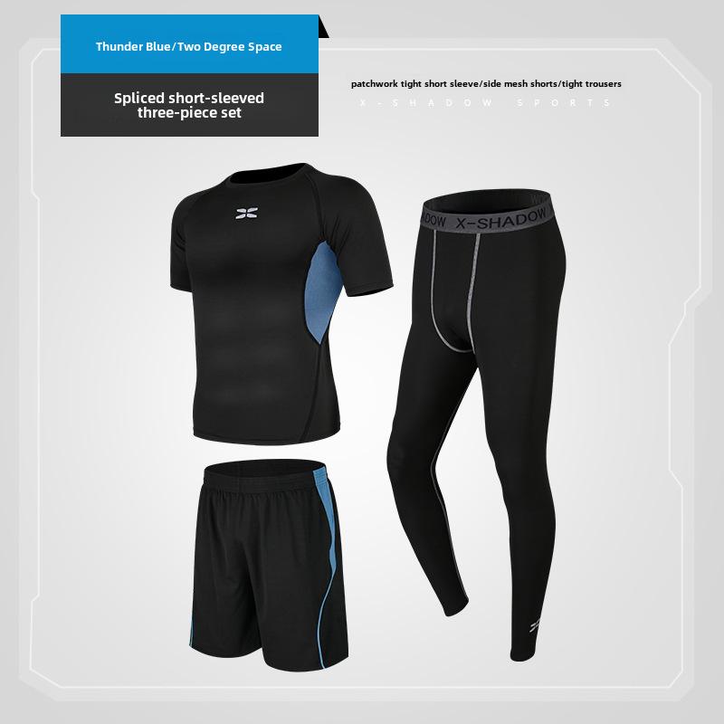2021 Men's Spring/Summer Fitness Tights & Sports Suit for Running, Gym, & Basketball
