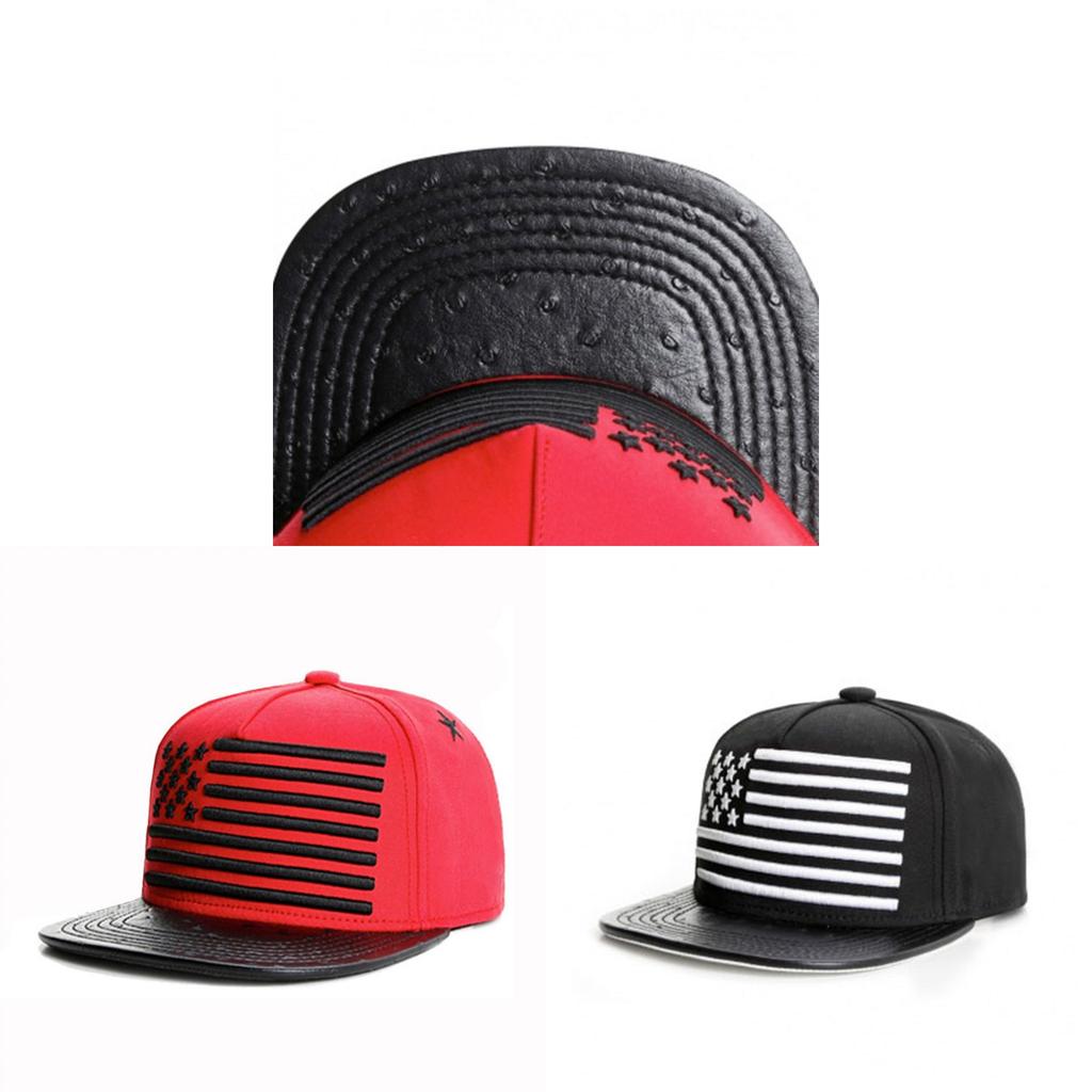 Usa Flag Baseball Cap With Breathable Cotton Material And Wide Brim For Summer Wear