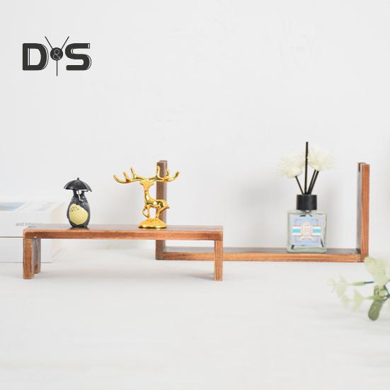 3-teiliger Präsentationsständer, Holzerhöhungen, rustikale Präsentationsständer, Kombinationstyp, Präsentationsständer für Cupcakes, Blumen, Sammlerstücke, Heim- und Bürodekor