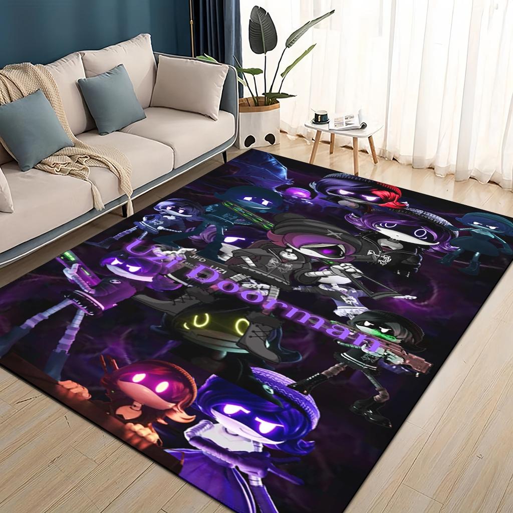3D Print Murder Drones Cartoon Uzi V J Robot Gift Carpet Rug for Living Room Bedroom Home Sofa Decoration,kid Non-slip Floor Mat