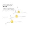 Kwmobile Replacement Edge Brush Set - Compatible with iRobot Roomba 800/900 Series - Vacuum Cleaner Goods 3x Edge Brush Compatible with Roomba