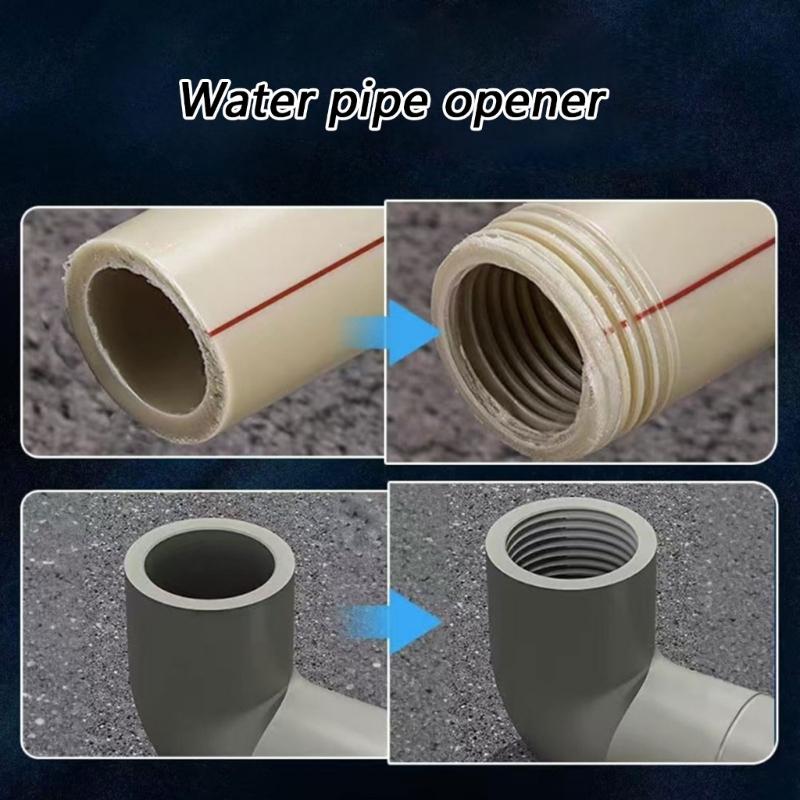 Pipe Threading Tool, PVC Pipe Threader 1'' DN25 Internal & External Pipe Threading Tool for Water Plumbing