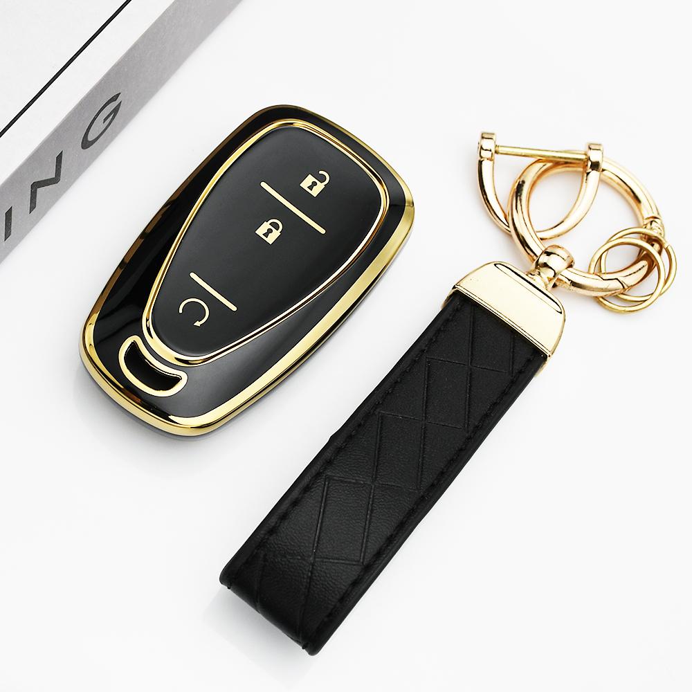 Tpu 3 Buttons Car Key Case Cover Smart Key Shell For Chevrolet Chevy Malibu Camaro Cruze Traverse Spark Equinox Sonic Volt Bolt