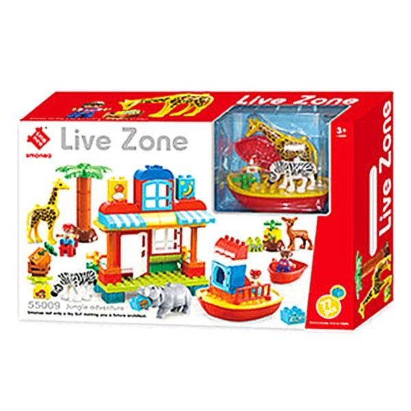 

Smoneo Block Play 55009 Jungle Exploration Team 77p, разноцветные
