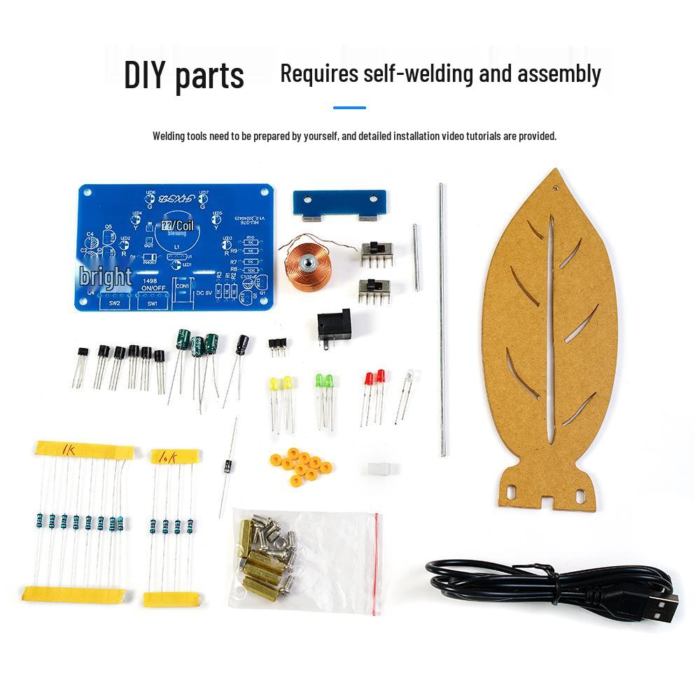 DIY Elektromagnetisches Schwebebausatz: Schwingendes Ornament mit fließenden Lichtern - Lötübung Wissenschaftliches Experiment