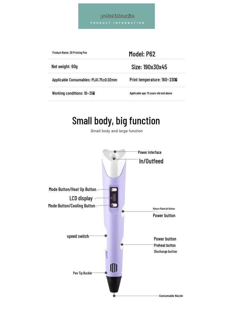 Pix de Imprimare 3D/4D de Generația a Doua - Cadou Ideal pentru Copii