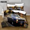 High - Definition Printed Mustang Car - Themed Quilt Cover Set with Pillowcase for US, AE, and UE Markets In Home Textiles