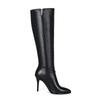 Fashion 2025 Large Size 33-43 Genuine Leather Pointed Toe Winter Shoes Woman Sexy Thin High Heels Party Boots Black Uj90