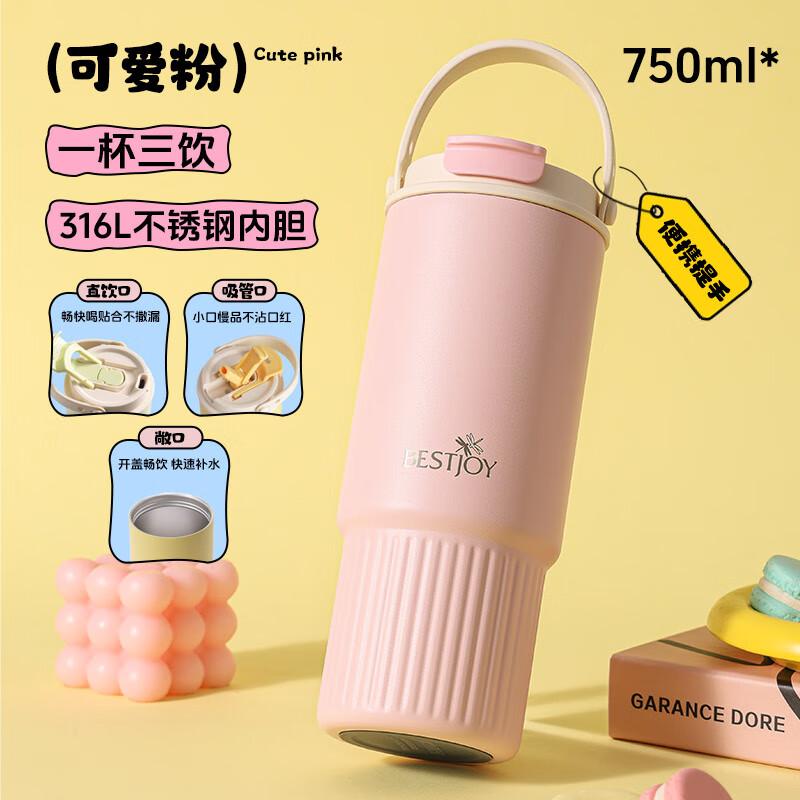 Fuguang Shixi 316L Stainless Steel Insulated Straw Tumbler
