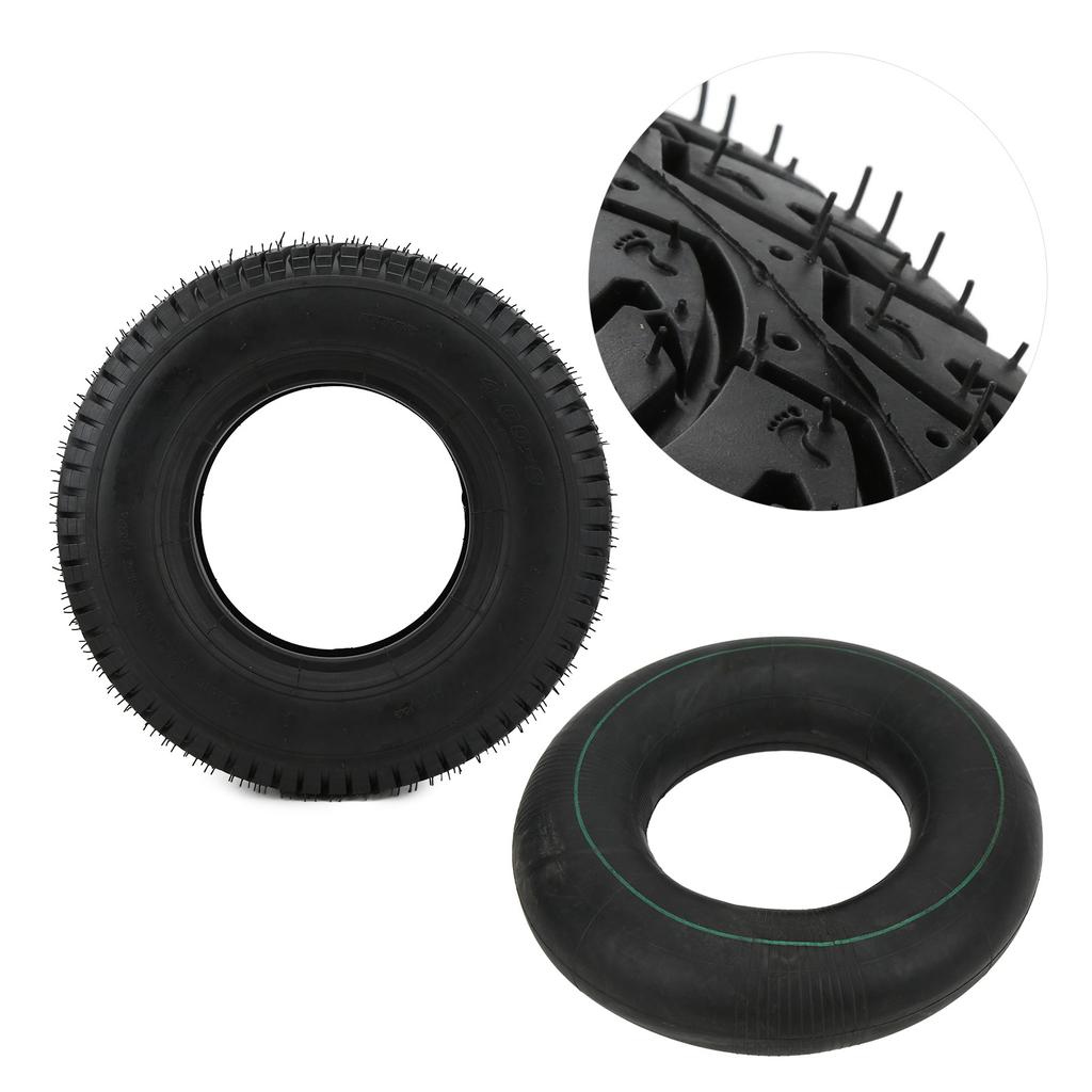 4.80 4.008in Däck Innerslang Set Gummi Nylon Ersättning för Kärror Vagnar 16in YD 4in Bredd