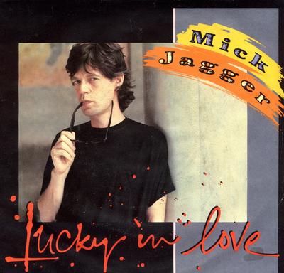7inch Record MICK JAGGER - Lucky In Love 3804893 Columbia 1985 US Rock Used