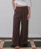 ORDINARY HOLIDAY Tuck Wide Pants [Brown]