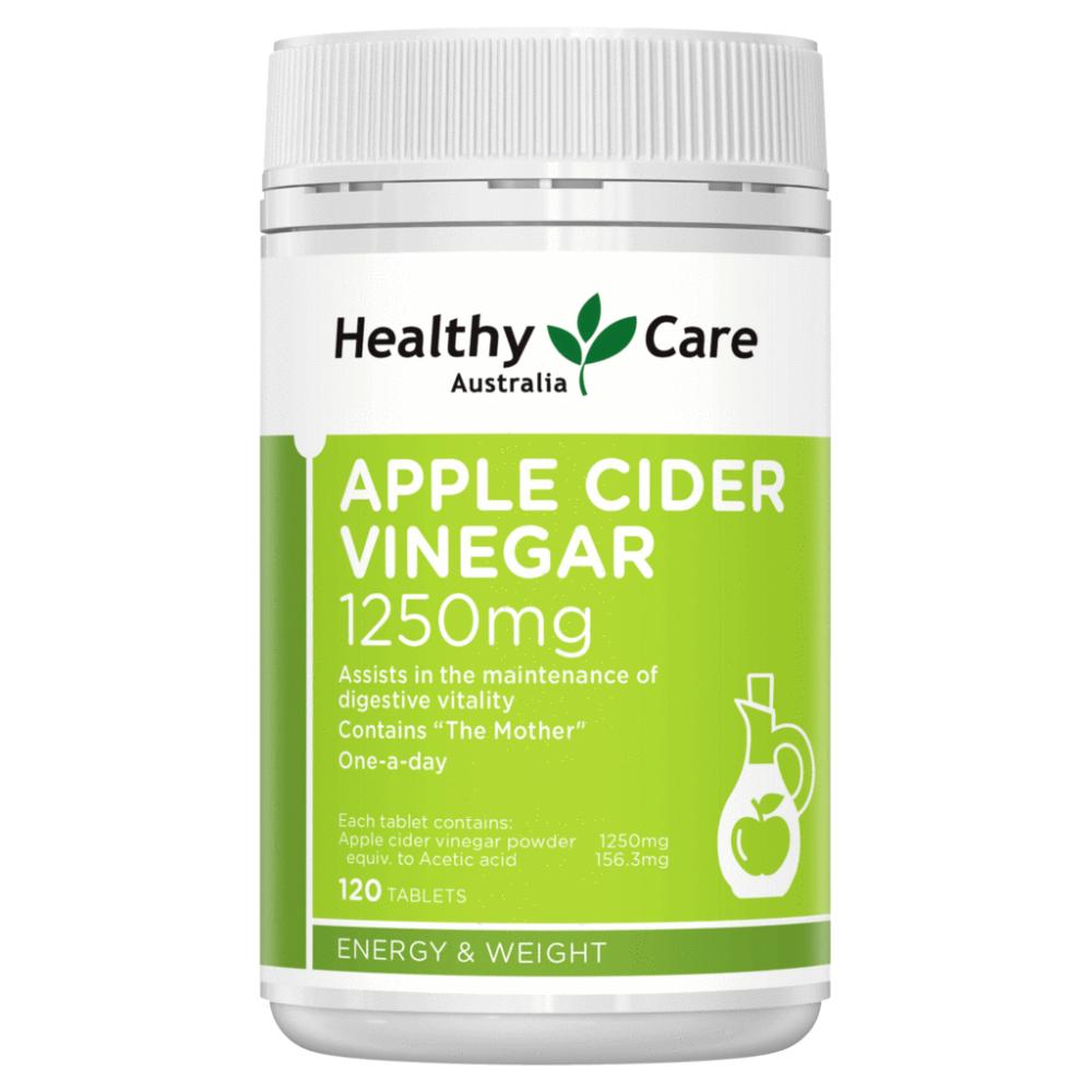 

Healthy Care Apple Cider Vinegar 1250mg 120 Capsules