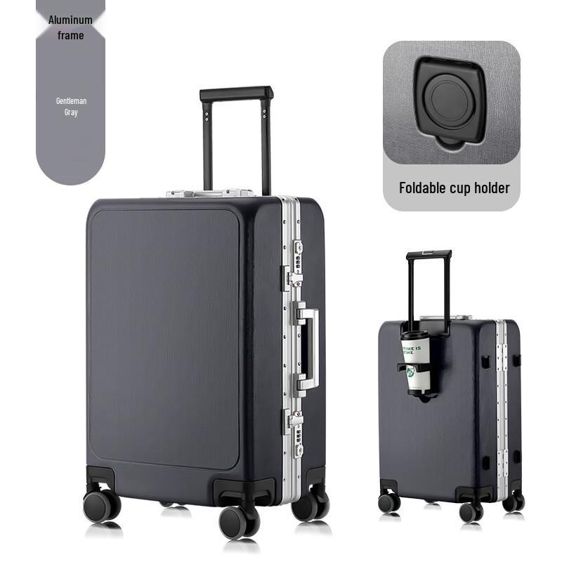 OEING Aluminum Frame Carry-On Suitcase