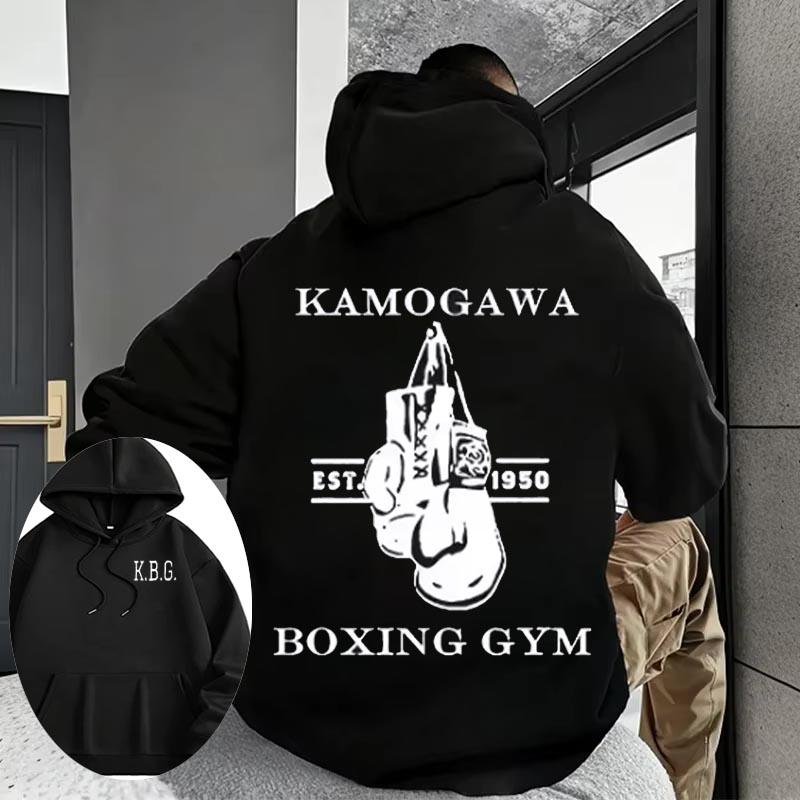 Autumn/Winter Anime Hajime No Ippo Kamogawa Boxing Gym 100% Cotton Sweater Hoodie Men and Women Makunouchi Takamura KGB Clothing