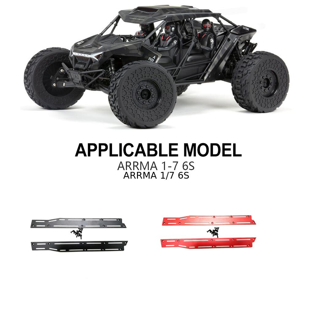 RCGOFOLLOW Aluminum Alloy Slider Side Side Collision Pedals Durable Rc Side Collision Pedals For 1/7 Rc Side Collision Pedals 6S
